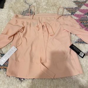 Light pink silk top